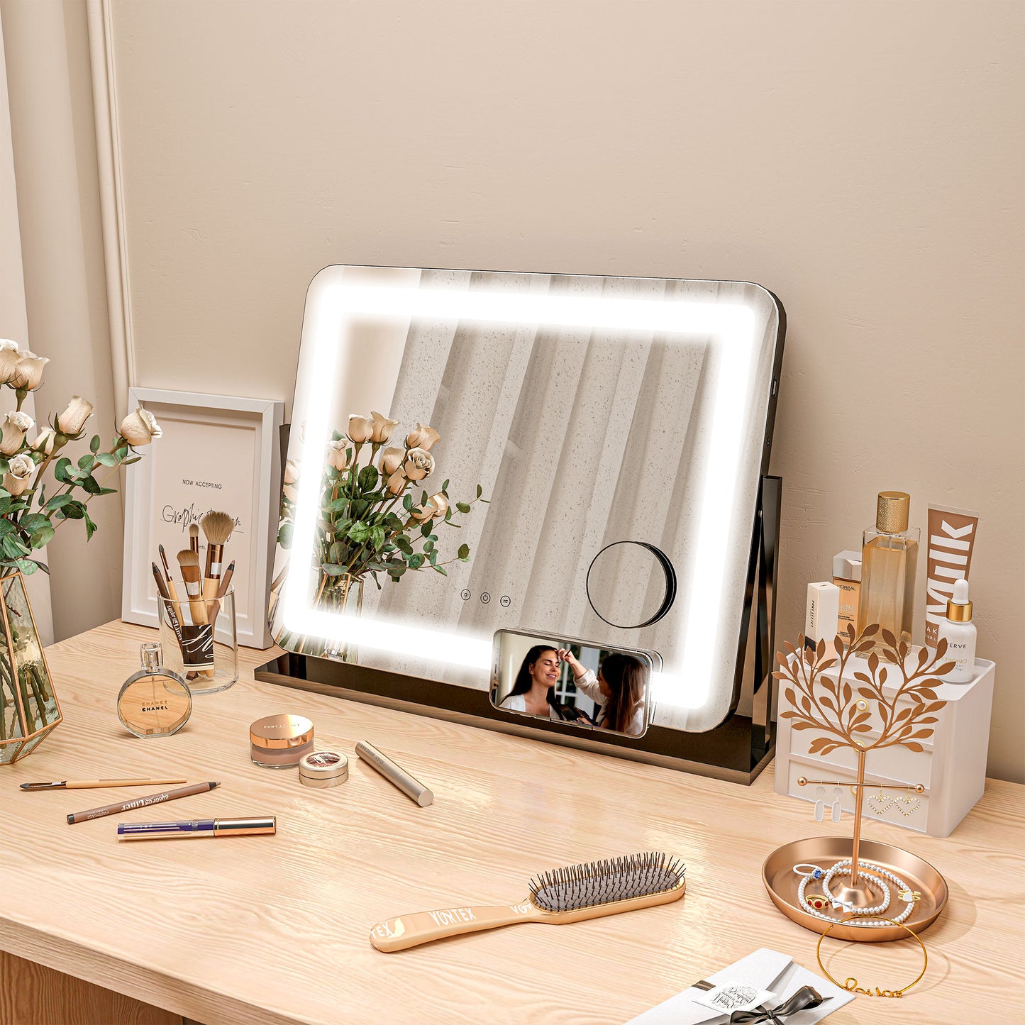 Makeup Mirror With LED Light