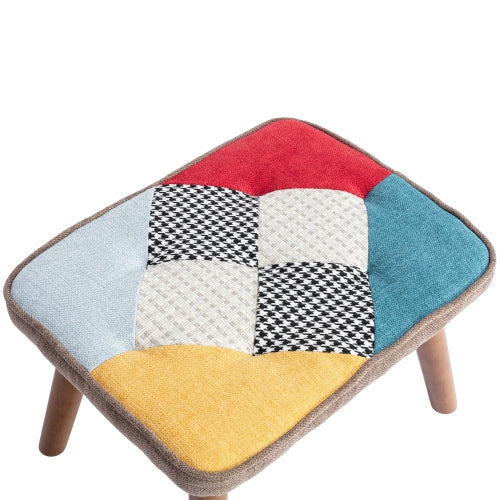 Multi colour Wingman Lounge Chair With Footrest