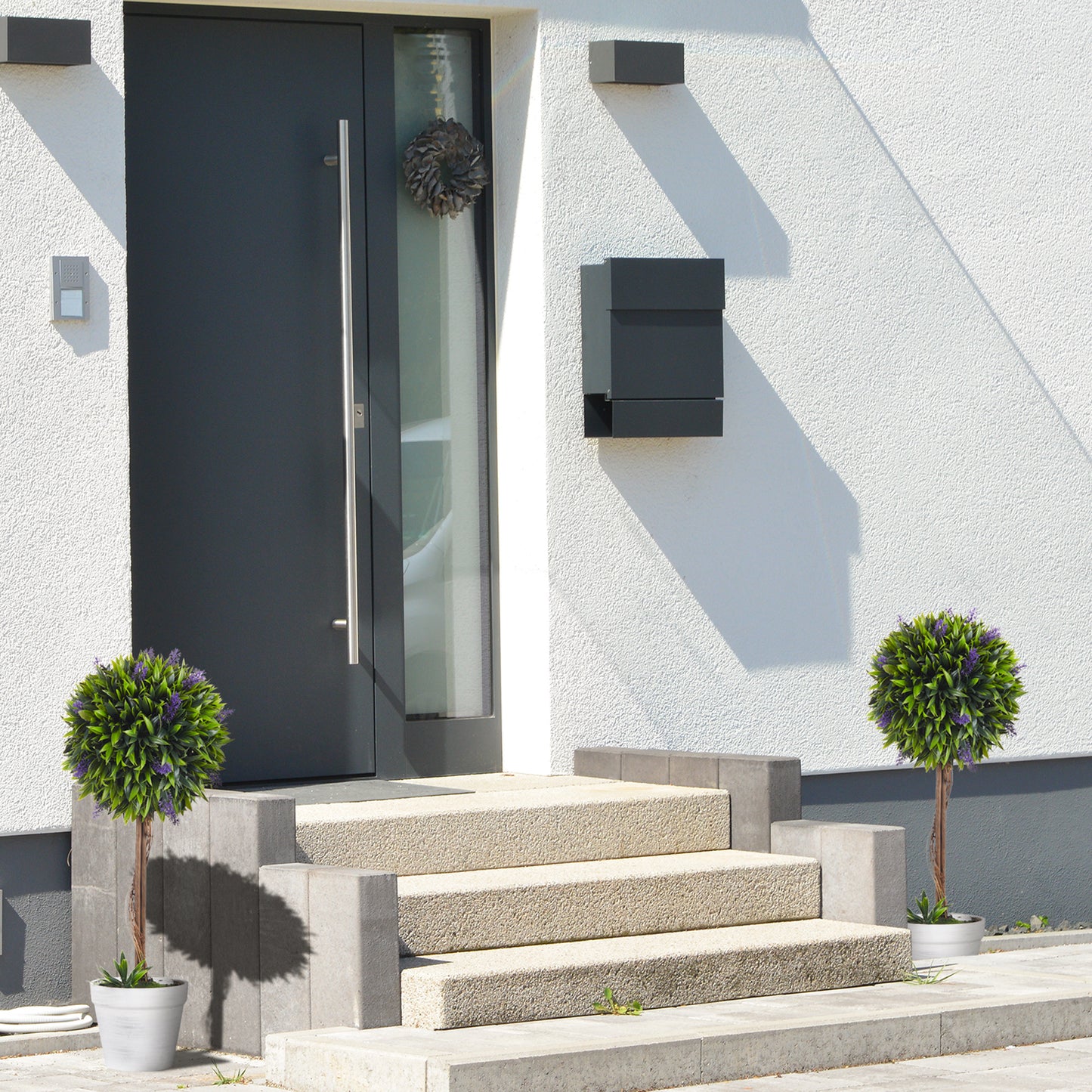 Set Of 2 Decorative Artificial Lavender Flowers Plants