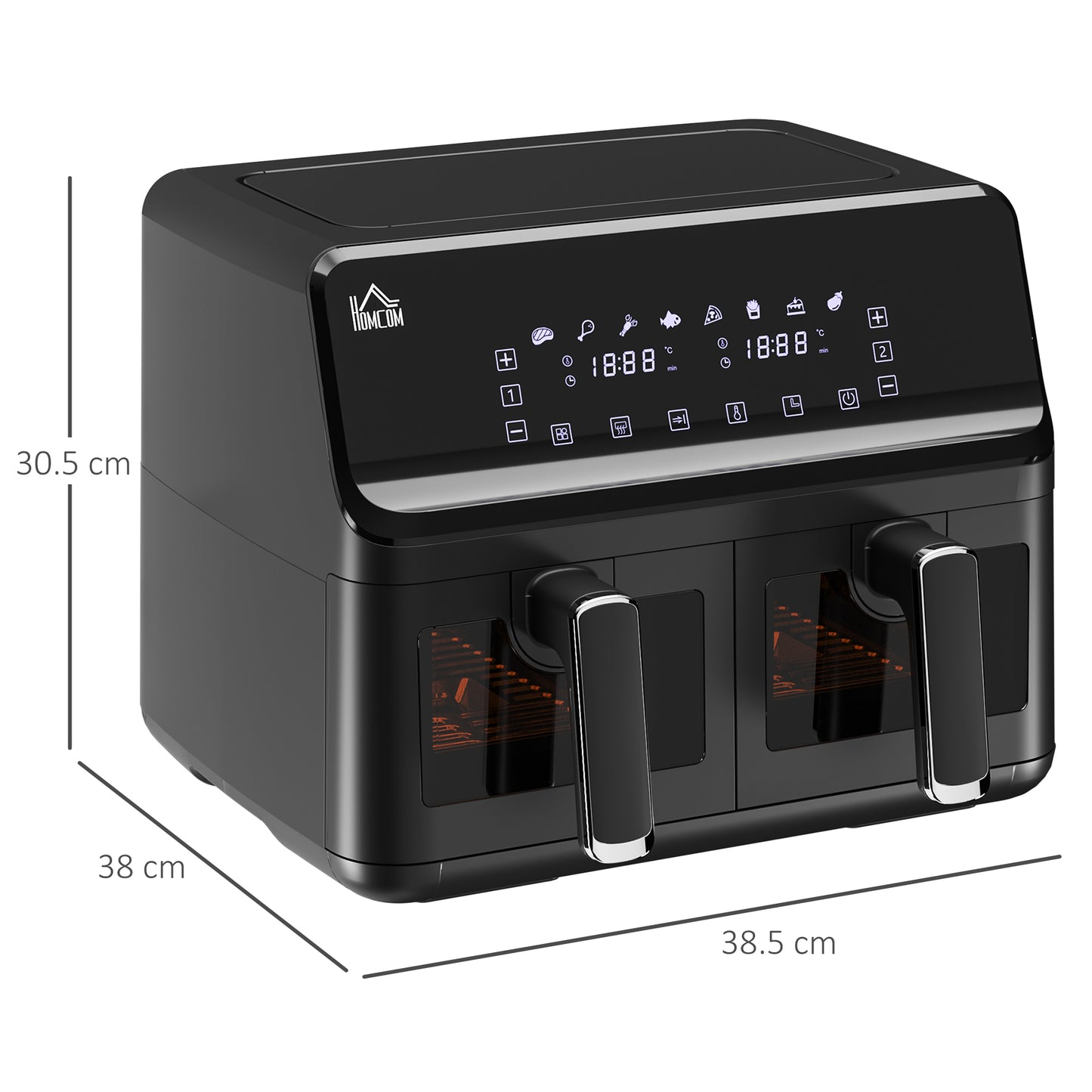 8L Dual Basket Air Fryer