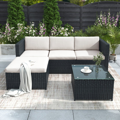 Garden Corner Sofa Rattan Patio Set Garden