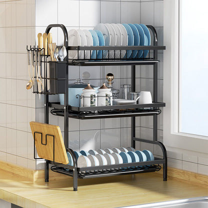 Dish Rack with Drip Tray 3-Tier