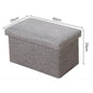 Foldable Storage Ottoman - Footstool & Seat