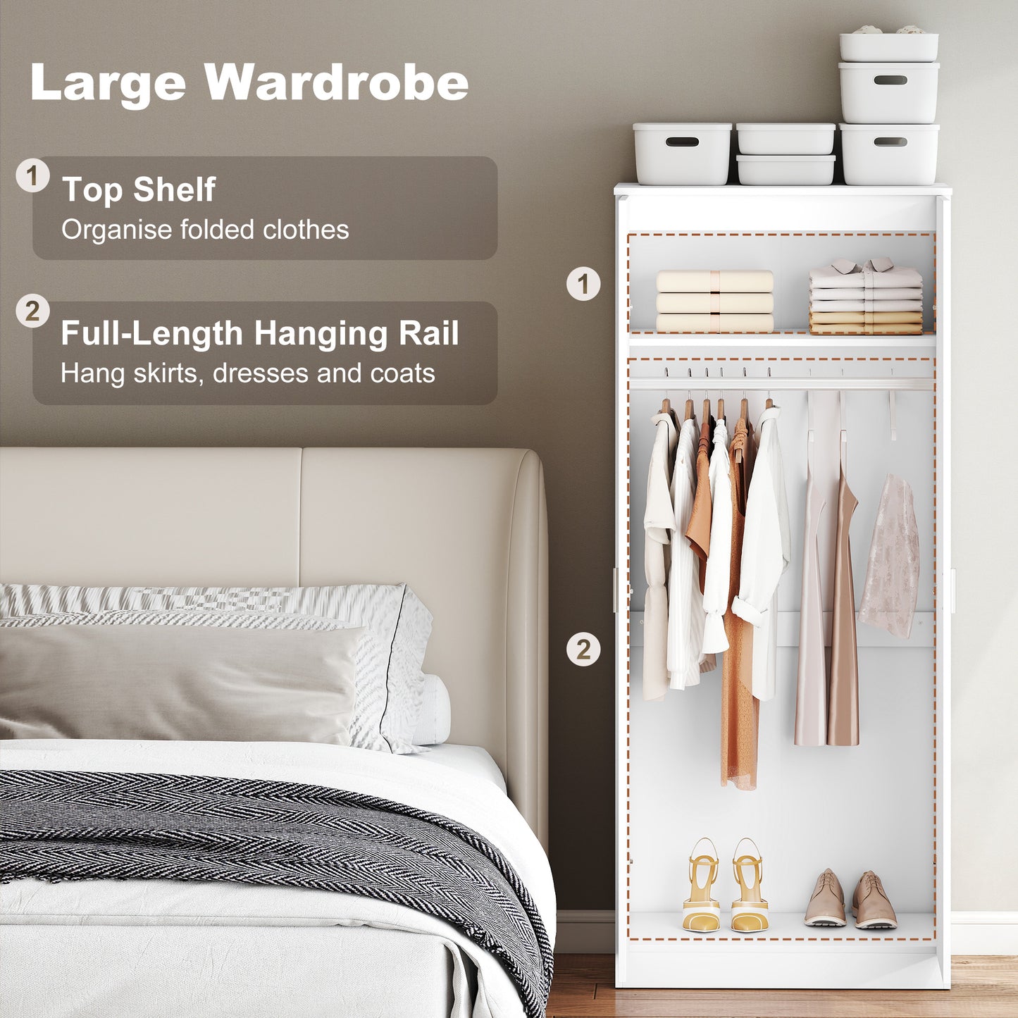 High Gloss 3 Piece Trio Bedroom Furniture