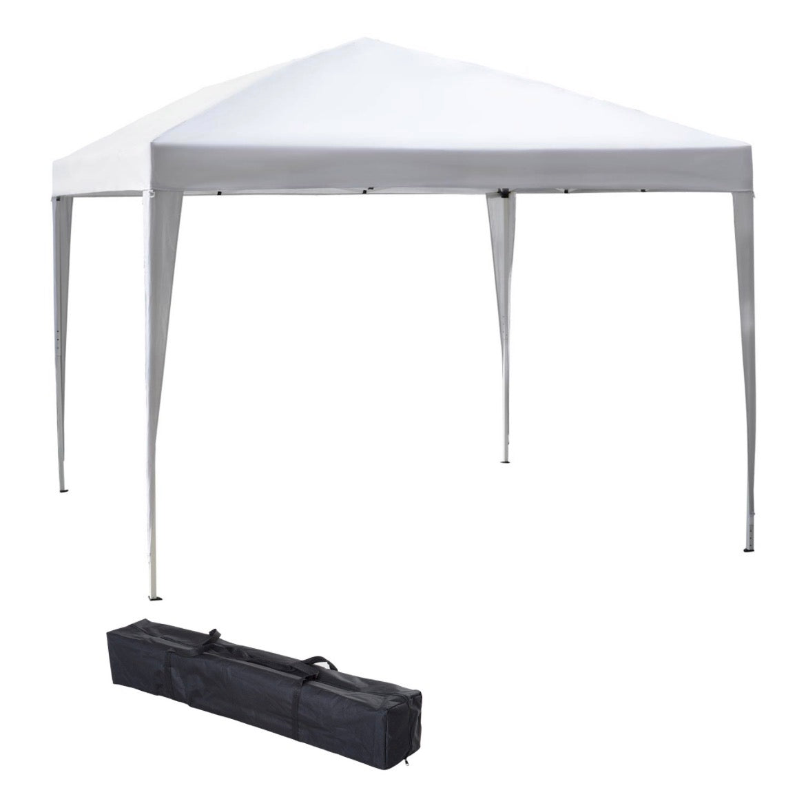 3x3M Garden Pop Up Gazebo Height Adjustable Marquee Party Tent Wedding Canopy with Carrying Bag