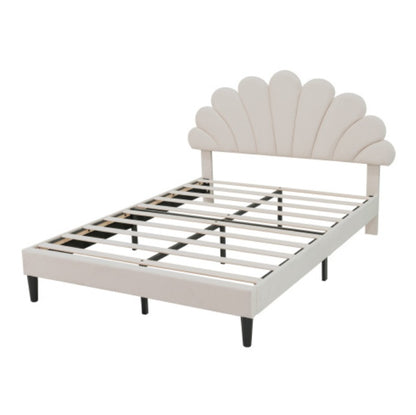 Double Upholstered Velvet Bed Frame