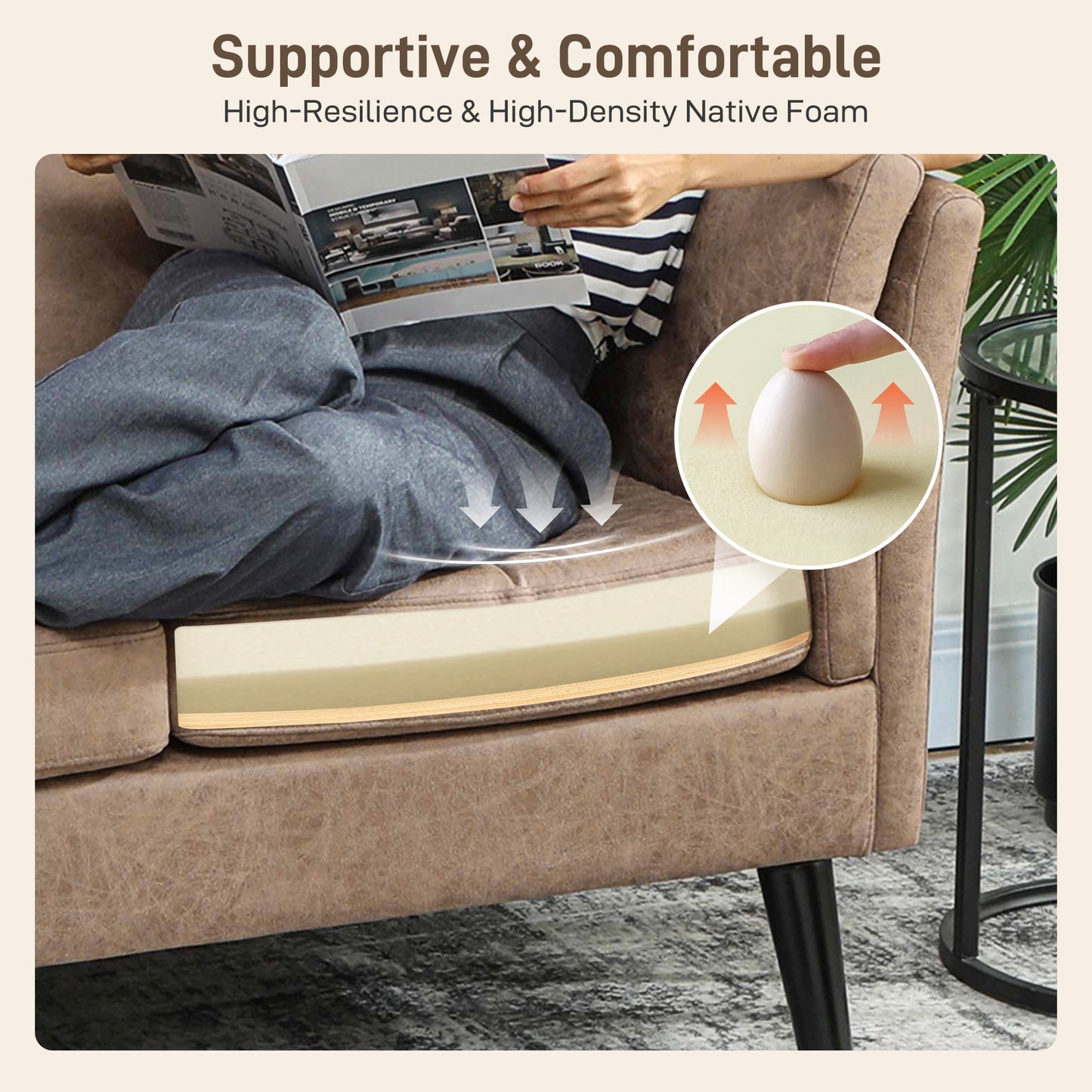 2-seater Leather Sofa