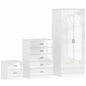 High Gloss 3 Piece Trio Bedroom Furniture