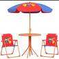 Outsunny Kids-Parasol Picnic Table and Chair Set