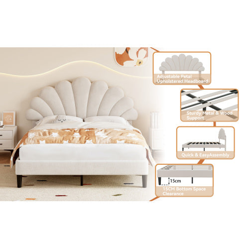 Double Upholstered Velvet Bed Frame