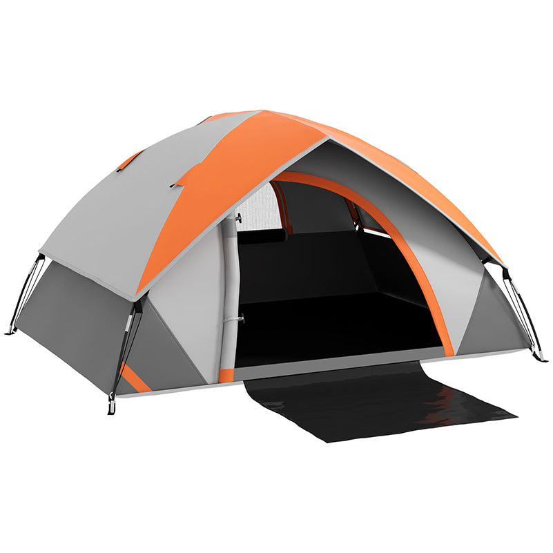 Two Man Single Room Dome Tent With Accessories