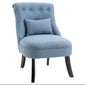 Single Sofa With Backrest Pillow Dining Chair Tub Chair Upholstered Wood Leg