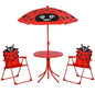 Outsunny Kids-Parasol Picnic Table and Chair Set