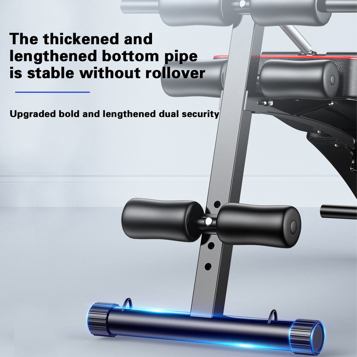 Adjustable Sit Up Bench - Core Workout with Adjustable Handles and Accessories for Home Fitness