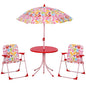 Outsunny Kids-Parasol Picnic Table and Chair Set