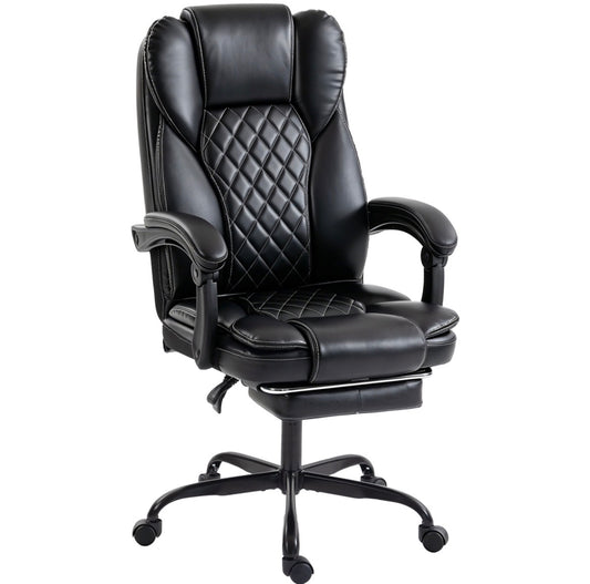 Executive Home Office Chair Reclining Function Footrest Computer Desk Chair High Back