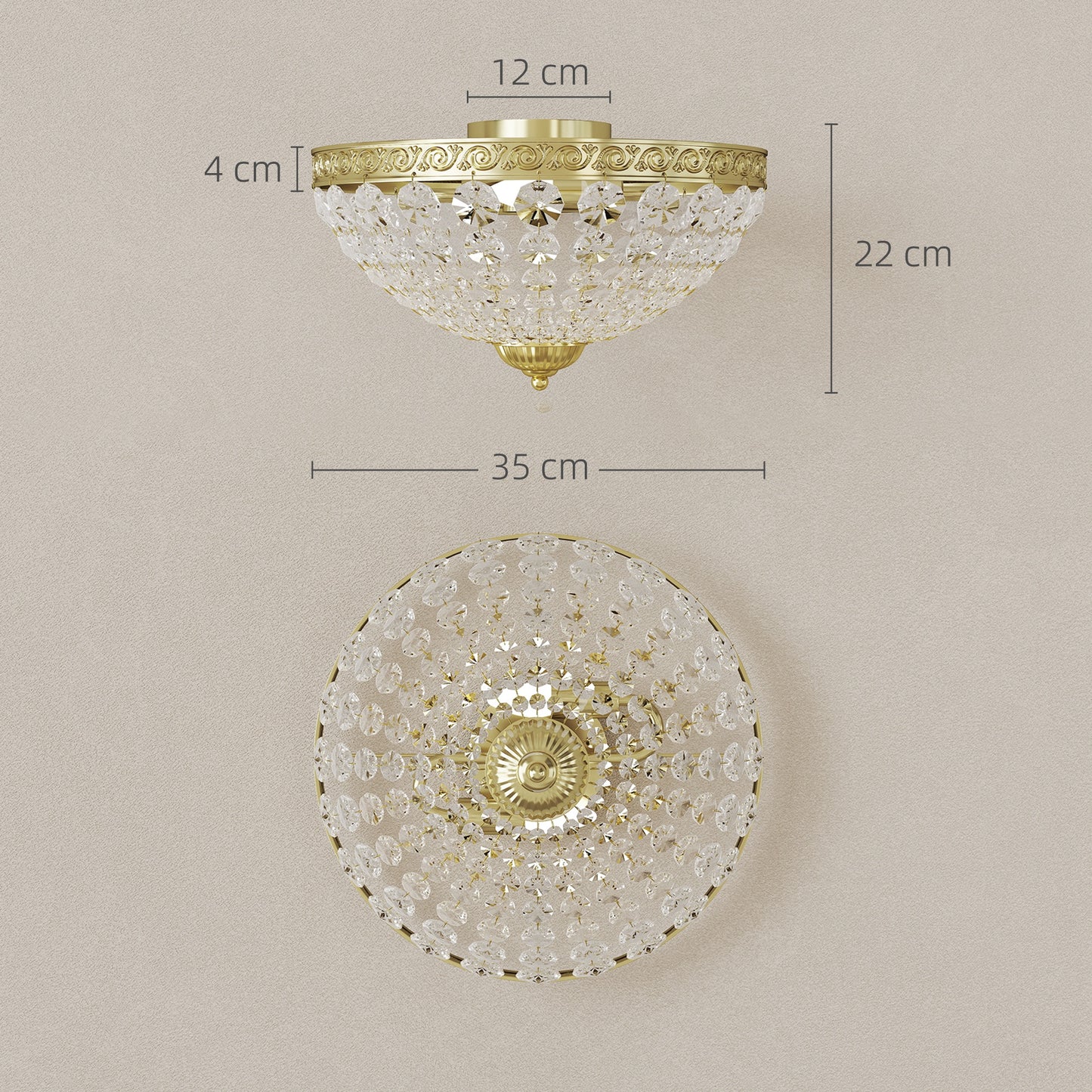 Crystal Chandelier Light Fixture