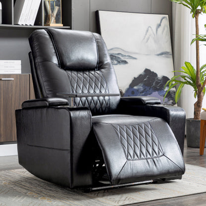 Electric Recliner Chair With USB Charge Port, 360 Swivel