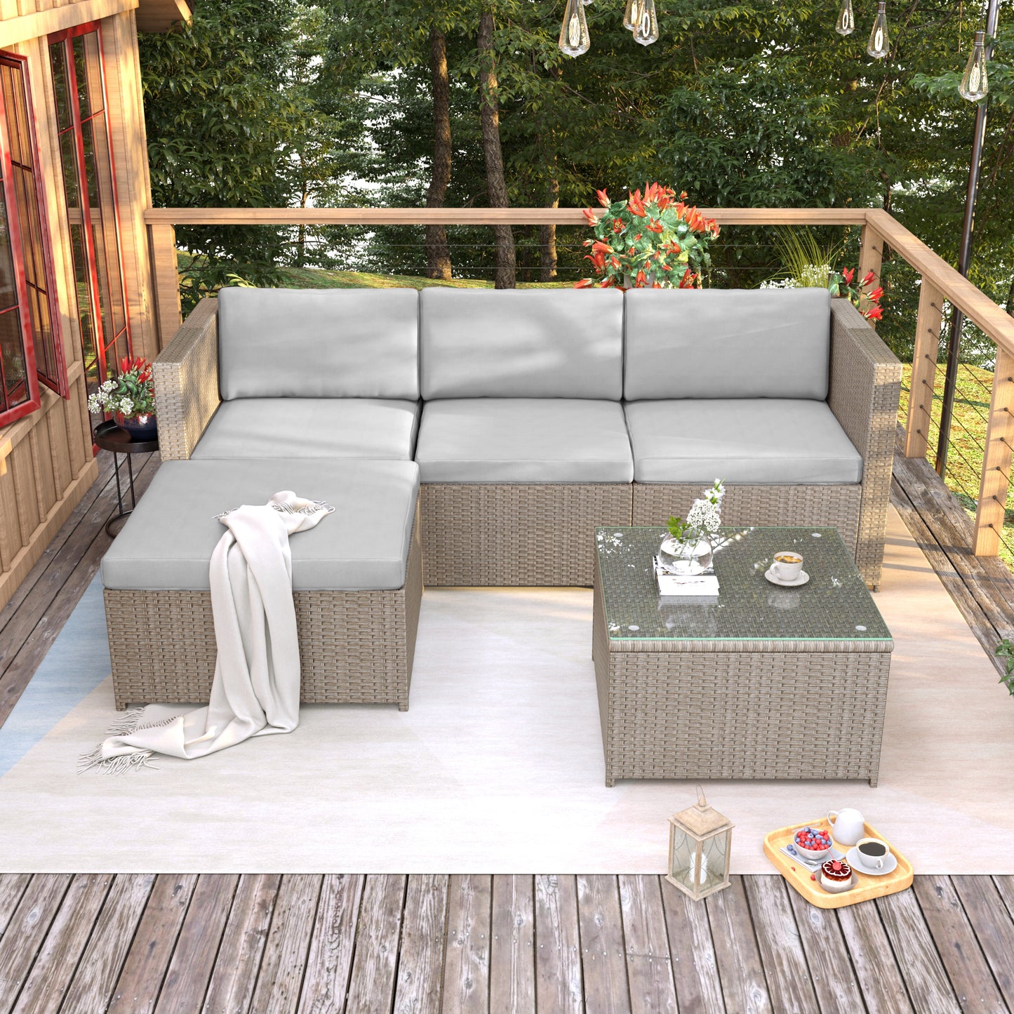 Garden Corner Sofa Rattan Furniture