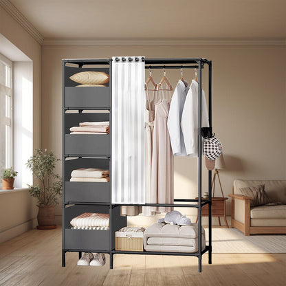 Clothes Rail with Shelf Heavy Duty Metal