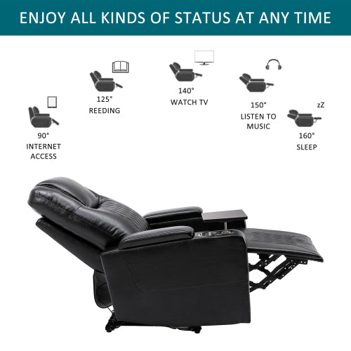 Electric Recliner Chair With USB Charge Port, 360 Swivel