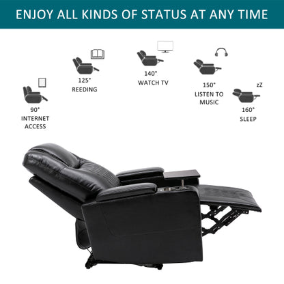 Electric Recliner Chair With USB Charge Port, 360 Swivel