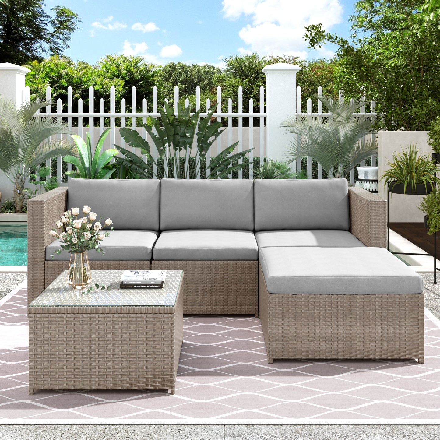Garden Corner Sofa Rattan Furniture
