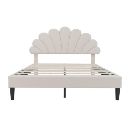 Double Upholstered Velvet Bed Frame