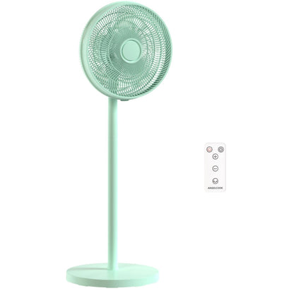 40 cm Standing Fan, Cooling Floor Fan with 80° Oscillating, Adjustable Tilt and Height, 4 Speed, Remote Control