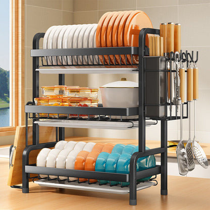 Dish Rack with Drip Tray 3-Tier