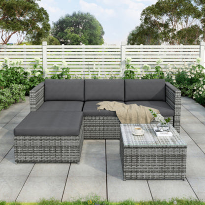Garden Corner Sofa Rattan Patio Set Garden