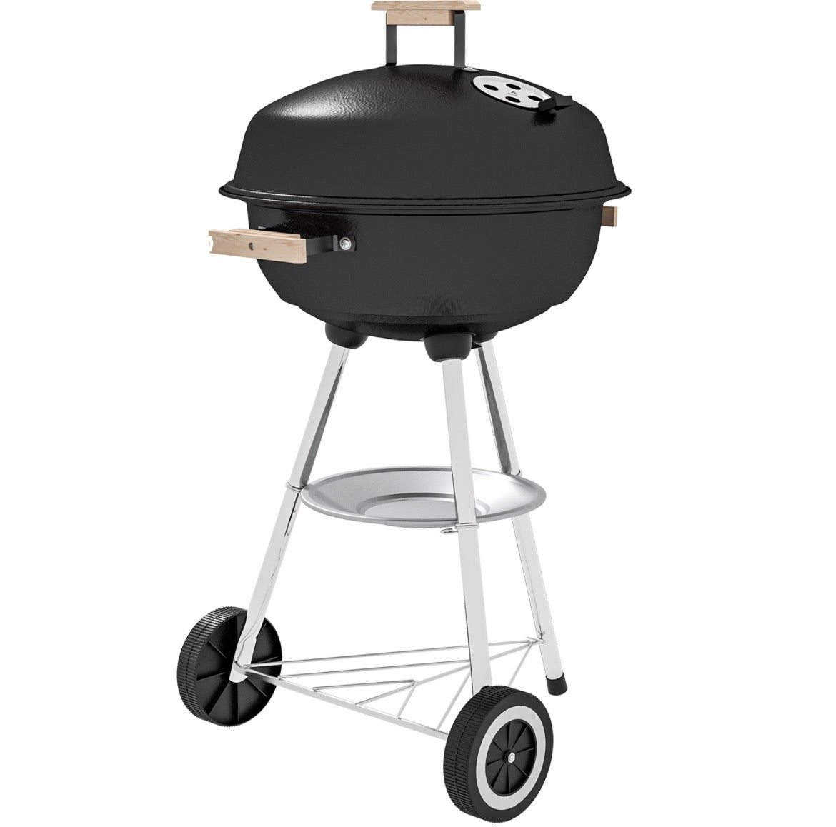 Portable Charcoal Grill BBQ Smoker with Lid Outdoor Heat Control Party Patio Barbecue Garden