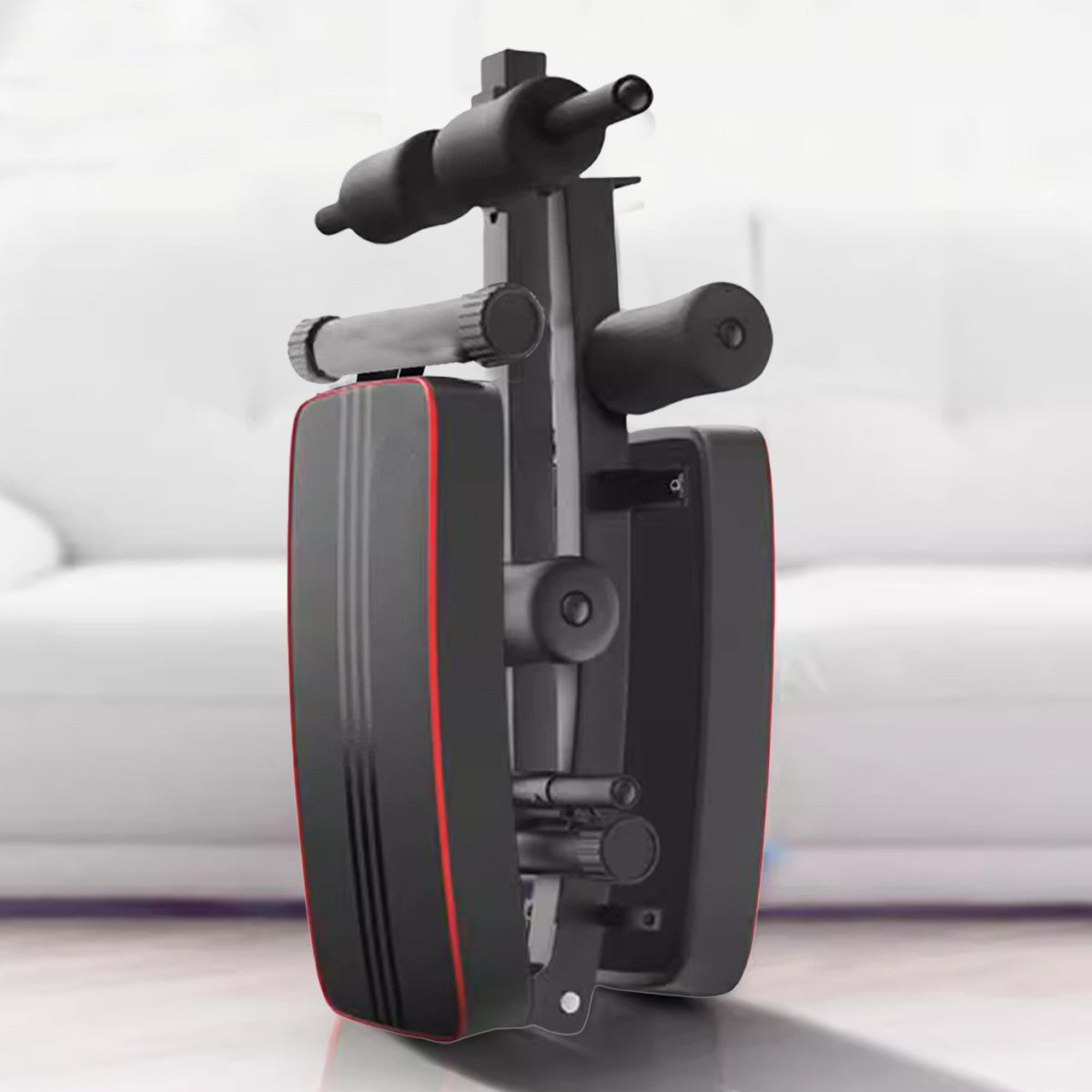 Adjustable Sit Up Bench - Core Workout with Adjustable Handles and Accessories for Home Fitness