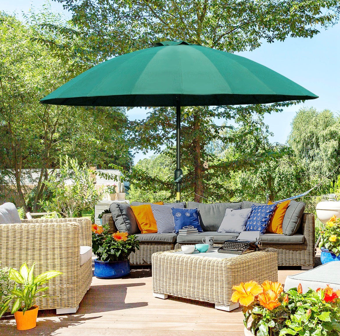 Garden Parasol Adjustable Outdoor Sun Shade