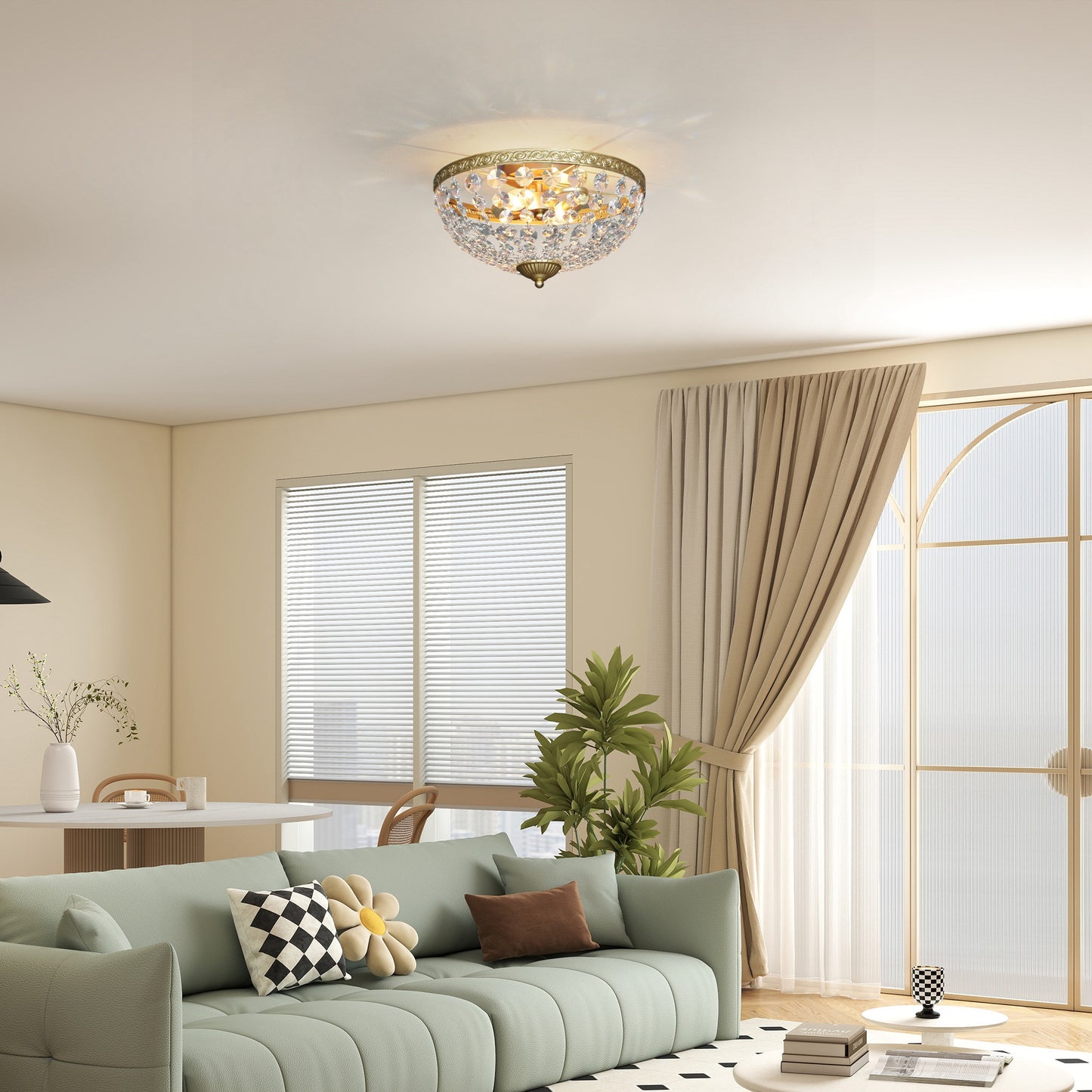 Crystal Chandelier Light Fixture