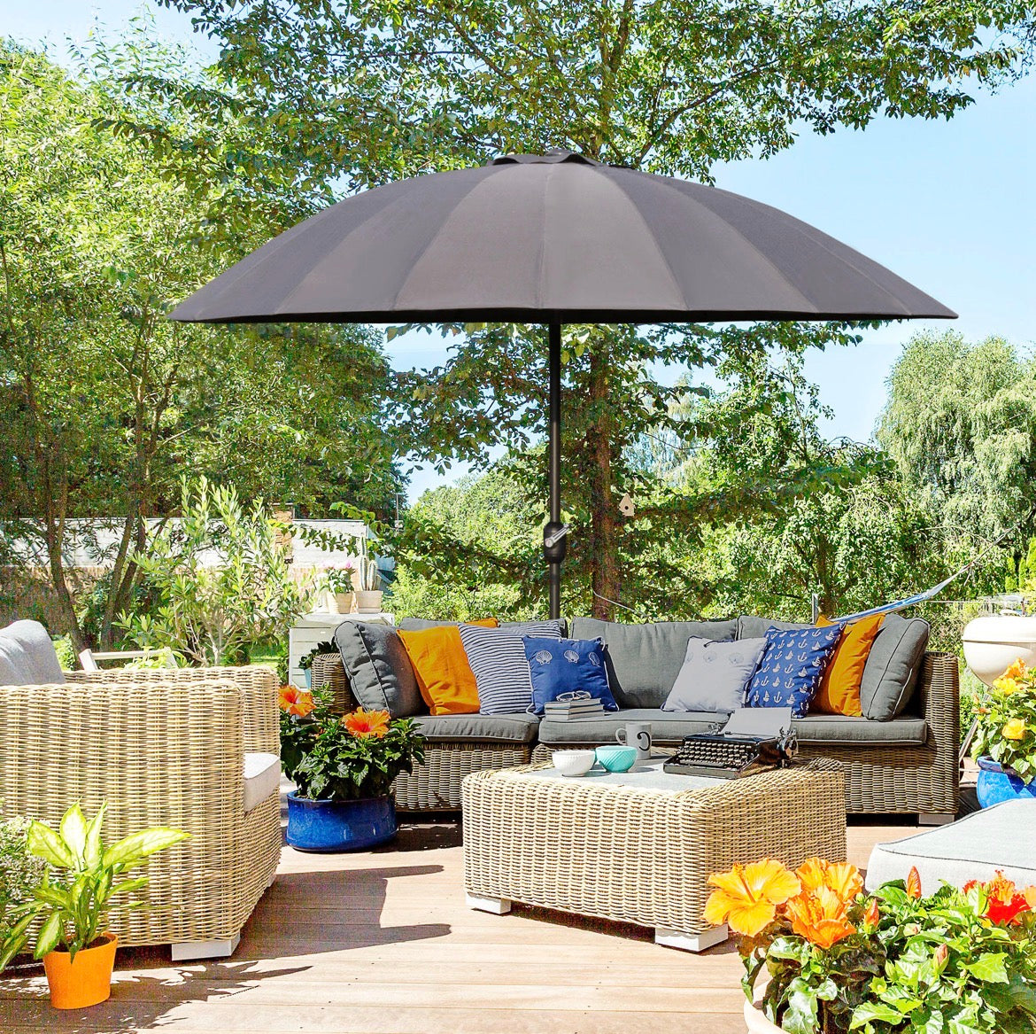 Garden Parasol Adjustable Outdoor Sun Shade