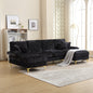 Modular Sofa Double Chaise With Chenille Fabric