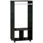 Open Wardrobe On Wheels- Black