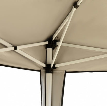 3x3M Garden Pop Up Gazebo Height Adjustable Marquee Party Tent Wedding Canopy with Carrying Bag
