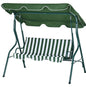 3-Seater Garden Swing Seat With Adjustable Canopy and Cushion