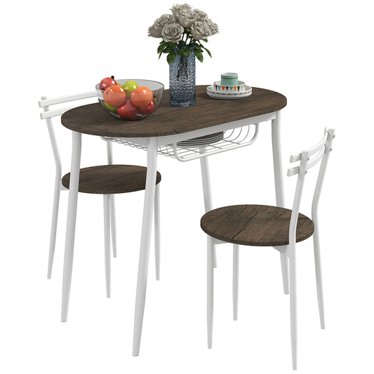 Dining Table And Chairs Set 3-Piece