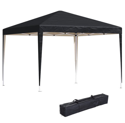 3x3M Garden Pop Up Gazebo Height Adjustable Marquee Party Tent Wedding Canopy with Carrying Bag