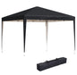 3x3M Garden Pop Up Gazebo Height Adjustable Marquee Party Tent Wedding Canopy with Carrying Bag