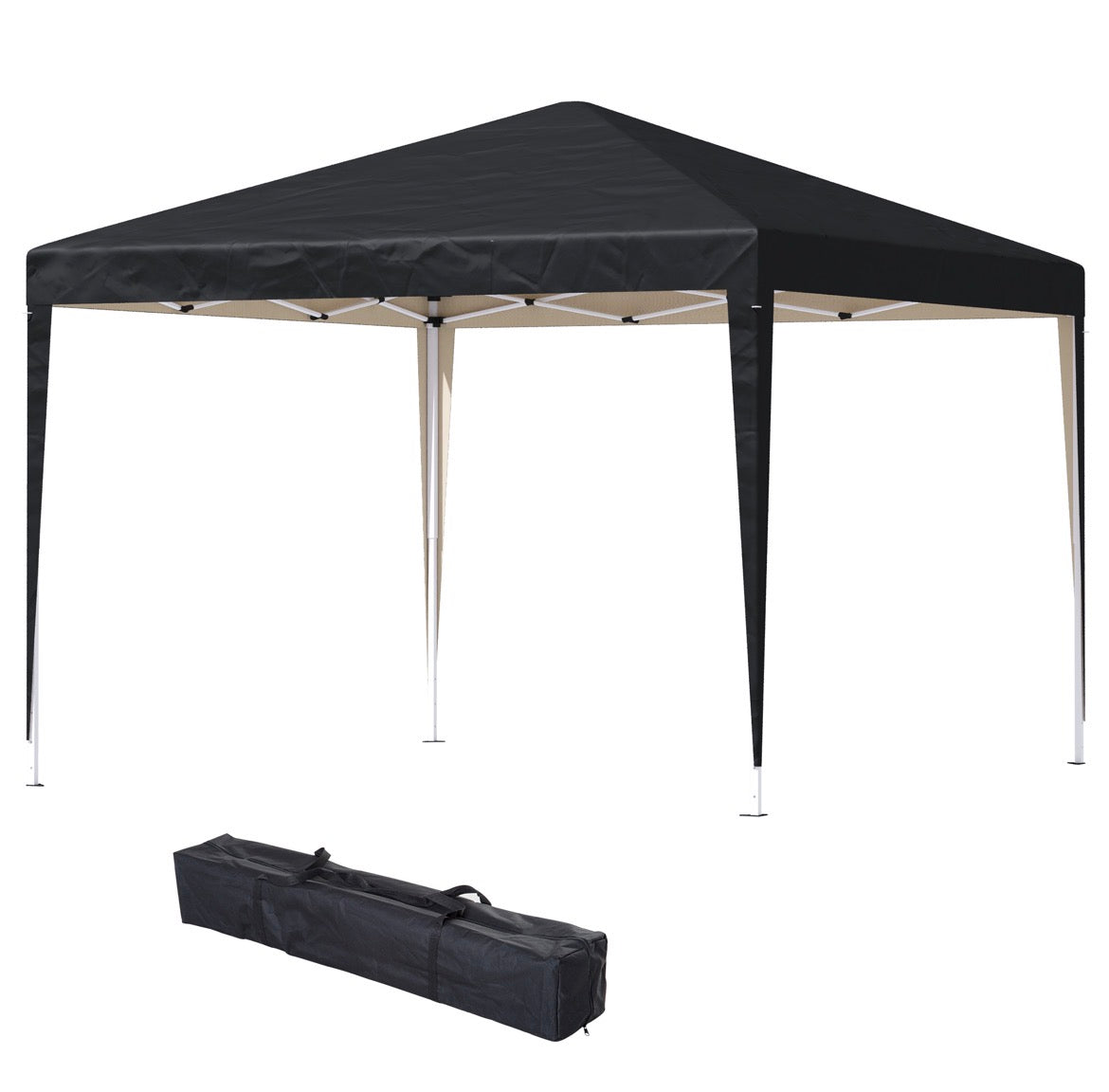 3x3M Garden Pop Up Gazebo Height Adjustable Marquee Party Tent Wedding Canopy with Carrying Bag