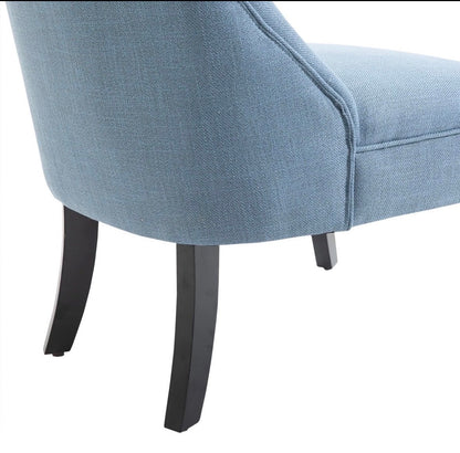 Single Sofa With Backrest Pillow Dining Chair Tub Chair Upholstered Wood Leg