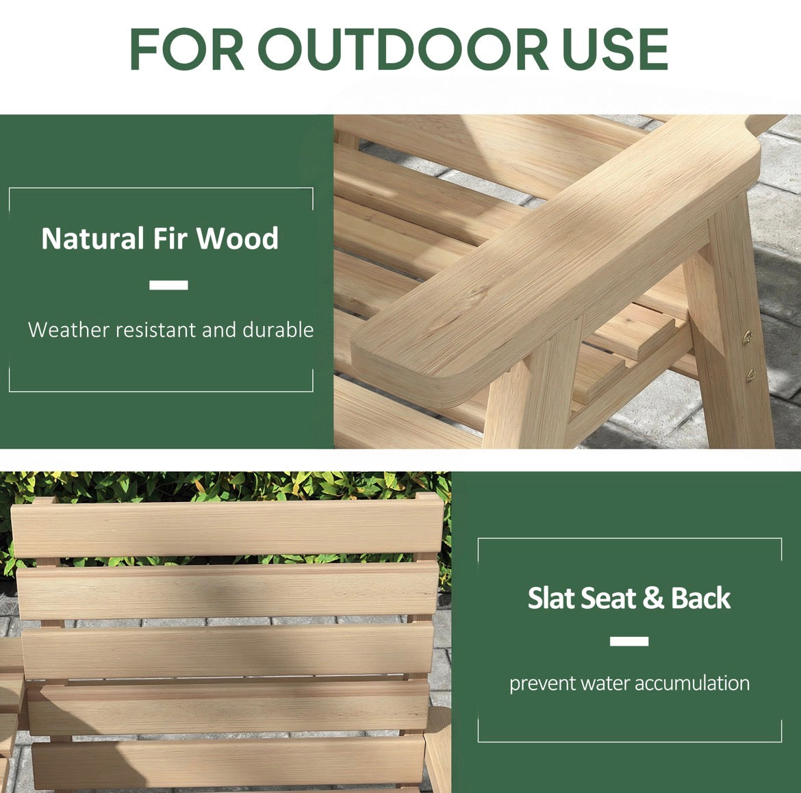 Garden Bench Convertible 2 to 3 Seater