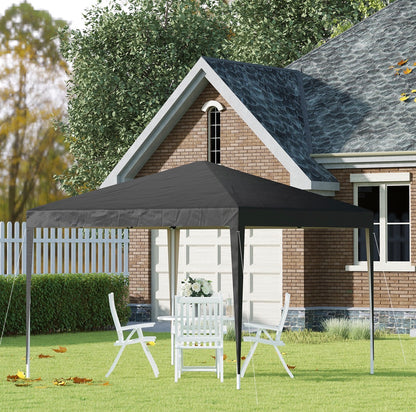 3x3M Garden Pop Up Gazebo Height Adjustable Marquee Party Tent Wedding Canopy with Carrying Bag