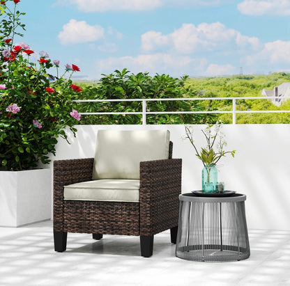 Rattan Armchair With Cushions