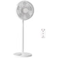 40 cm Standing Fan, Cooling Floor Fan with 80° Oscillating, Adjustable Tilt and Height, 4 Speed, Remote Control