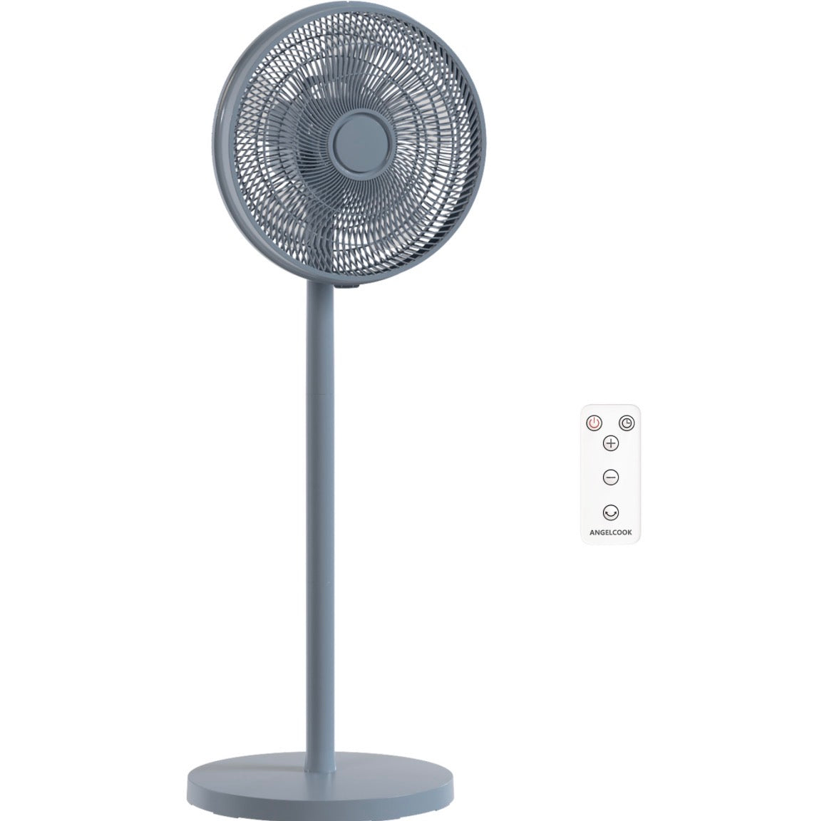 40 cm Standing Fan, Cooling Floor Fan with 80° Oscillating, Adjustable Tilt and Height, 4 Speed, Remote Control